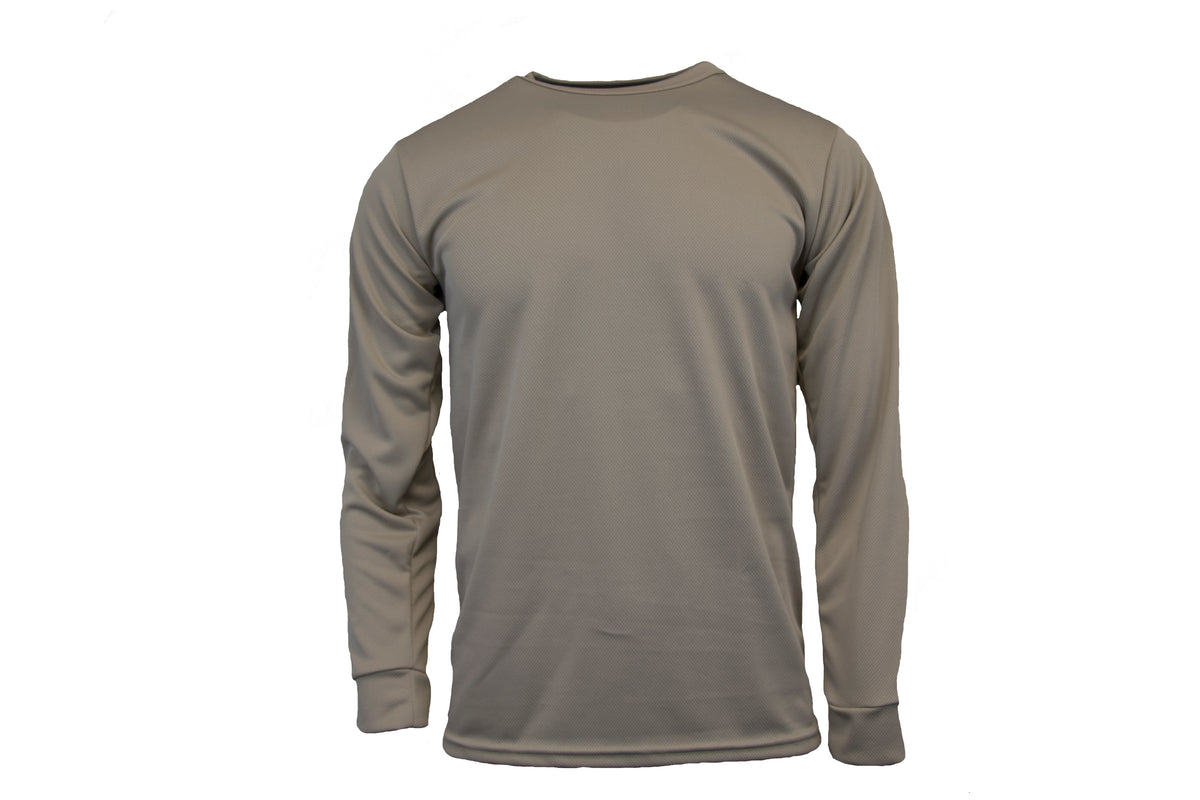 Polyester Midweight Bi-Component Men&#39;s Crew Top